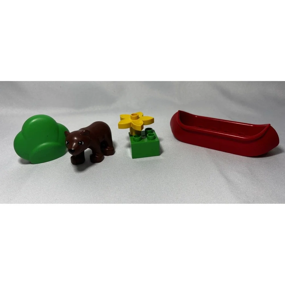 Lego Duplo Caravan 5655 Complete set Car Camper, Farmers, Construction Workers‎